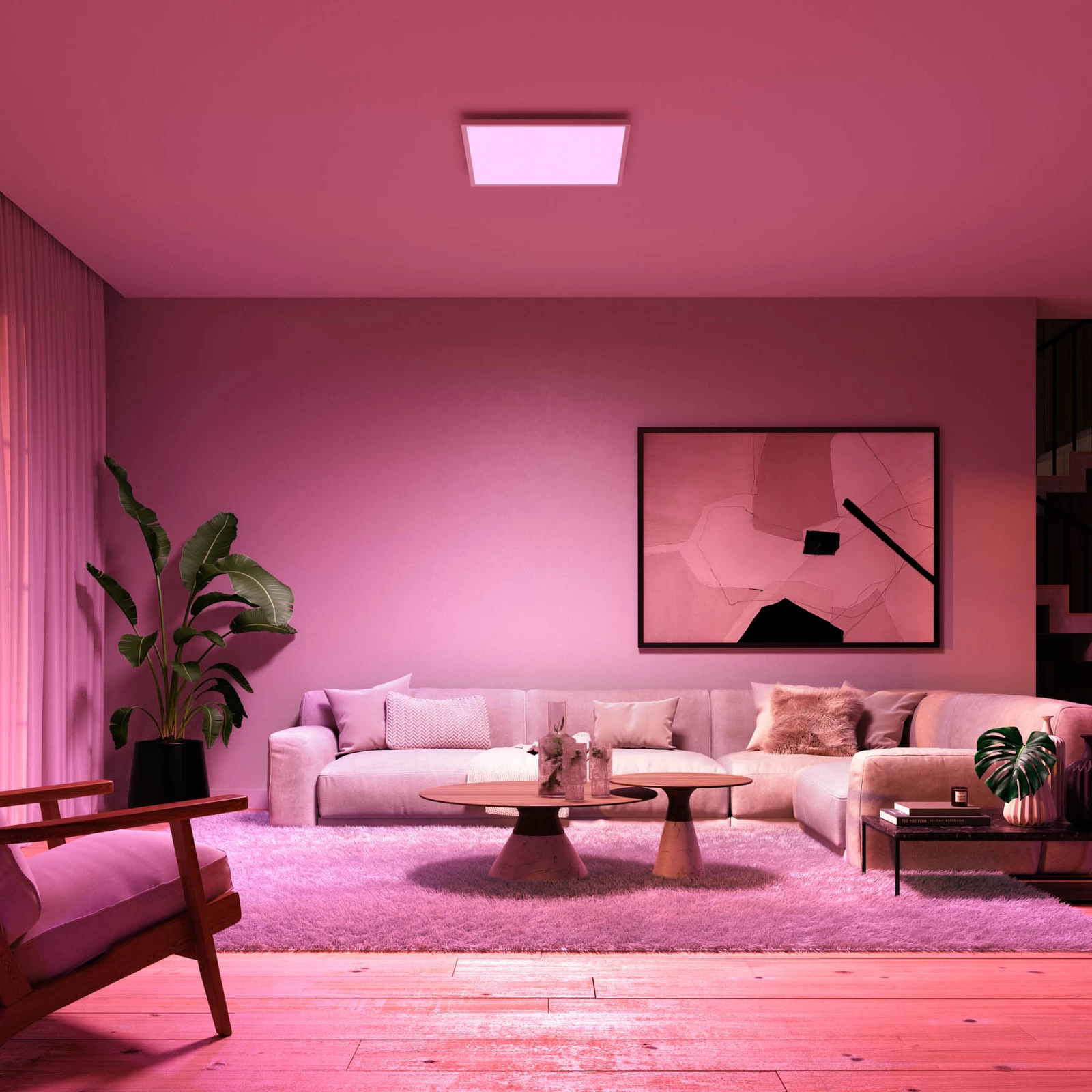 Philips Hue Surimu LED-panel, 60x60 Cm 4 Philips Hue Surimu LED-panel, 60x60 Cm - Billede 2