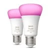 Philips Hue White&Color Ambiance E27 9 W 1100lm, 2 -Viftebelysning Discountbutik philips hue white color ambiance e27 9 w 1100lm 2
