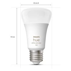 Philips Hue White&Color Ambiance E27 9 W 1100lm, 2 -Viftebelysning Discountbutik philips hue white color ambiance e27 9 w 1100lm 2 7