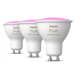 Philips Hue White&Color Ambiance GU10 5,7W Sæt/3 -Viftebelysning Discountbutik philips hue white color ambiance gu10 5 7w saet 3 1