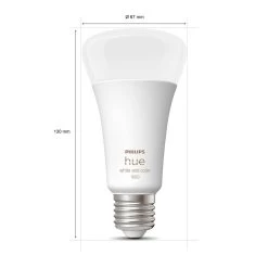 Philips Hue White+Color E27 15 W LED-pære -Viftebelysning Discountbutik philips hue white color e27 15 w led paere 8