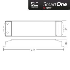 SLC SmartOne Strømfors. ZigBee CV 24V 75W PWM CCT -Viftebelysning Discountbutik slc smartone stromfors zigbee cv 24v 75w pwm cct 2