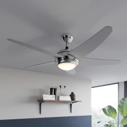 Starluna Anneka LED-loftventilator, Sølv