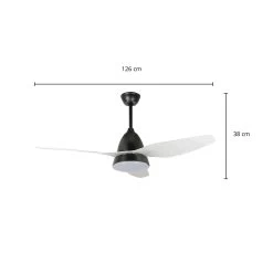 Starluna Coriano LED-loftventilator, Sort -Viftebelysning Discountbutik starluna coriano led loftventilator sort 4