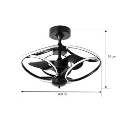 Starluna Harisa LED-loftventilator, Belyst 13 Starluna Harisa LED-loftventilator, Belyst -Viftebelysning Discountbutik starluna harisa led loftventilator belyst 3