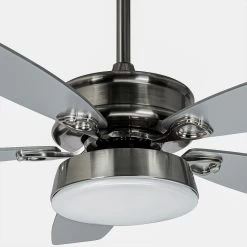 Starluna Kuvio LED-loftventilator, CCT, Nikkel -Viftebelysning Discountbutik starluna kuvio led loftventilator cct nikkel 4