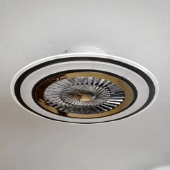 Starluna Leoman LED-loftventilator, Sort