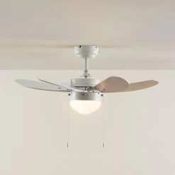 Starluna Minja Loftventilator, Bøg/hvid -Viftebelysning Discountbutik starluna minja loftventilator bog hvid 3