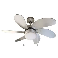 Starluna Minja Loftventilator, Trævinger, Sølv -Viftebelysning Discountbutik starluna minja loftventilator traevinger solv 10