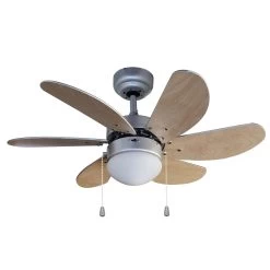 Starluna Minja Loftventilator, Trævinger, Sølv -Viftebelysning Discountbutik starluna minja loftventilator traevinger solv 9