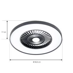 Starluna Narmin LED-loftventilator, Tuya, Sort -Viftebelysning Discountbutik starluna narmin led loftventilator tuya sort 4