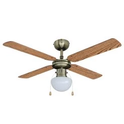 Starluna Rakan Loftventilator, Trævinger, Messing -Viftebelysning Discountbutik starluna rakan loftventilator traevinger messing 10