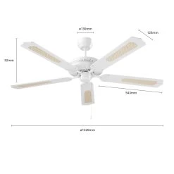 Starluna Ruhne Loftventilator, Hvid -Viftebelysning Discountbutik starluna ruhne loftventilator hvid 6