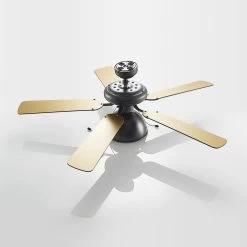 Starluna Shamoian Loftventilator, Sort/guld -Viftebelysning Discountbutik starluna shamoian loftventilator sort guld 7