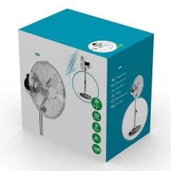 Tristar VE5952 Gulvventilator, Forkromet, Højdejusterbar -Viftebelysning Discountbutik ve5952 gulvventilator forkromet hojdejusterbar 5