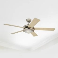 Westinghouse Comet Titan Ventilator, Hvid Og Ahorn -Viftebelysning Discountbutik westinghouse comet titan ventilator hvid og ahorn 3