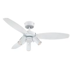 Viftebelysning Discountbutik 8 Westinghouse Jet Plus Ventilator, Lys 3 Lyskilder
