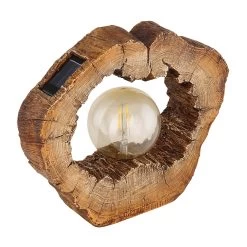 Globo 36516, LED-træstamme, Solcelle, Trælook, Med Pære -Viftebelysning Discountbutik 36516 led traestamme solcelle traelook med paere 3