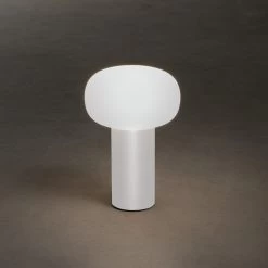 Konstsmide Antibes LED-bordlampe, IP54, Batteri, RGBW, Hvid -Viftebelysning Discountbutik antibes led bordlampe ip54 batteri rgbw hvid 3