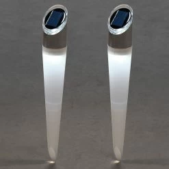 Konstsmide Assisi RGB-LED Soldrevet Jordspydlampe, 2 Stk. -Viftebelysning Discountbutik assisi rgb led soldrevet jordspydlampe 2 stk 2