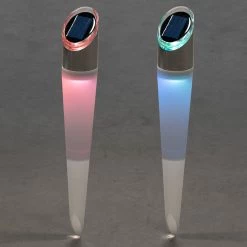 Konstsmide Assisi RGB-LED Soldrevet Jordspydlampe, 2 Stk. -Viftebelysning Discountbutik assisi rgb led soldrevet jordspydlampe 2 stk 3