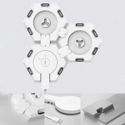 Cololight Dekorationslampe Starter Set, 3, Sokkel -Viftebelysning Discountbutik cololight dekorationslampe starter set 3 sokkel 5