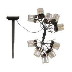 Firefly Opal LED-lyskæde Med Solcelle 10 Lyskilder