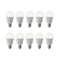 LED-pære Glødepæreform E27 11 W 830 10 Stk
