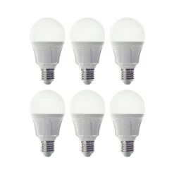 LED-pære Glødepæreform E27 11 W 830 6 Stk