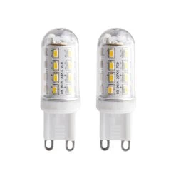 LED-rørpære G9 3 W 830 Klar, Sæt Med 2 Stk