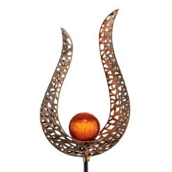 Lindby Firas LED-solcelle-dekolampe, Flamme -Viftebelysning Discountbutik lindby firas led solcelle dekolampe flamme 3