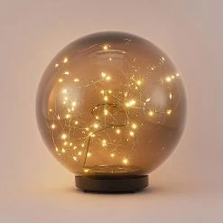 Lindby Tjelle LED-solcellelampe, Kugle, Ø 30 Cm -Viftebelysning Discountbutik lindby tjelle led solcellelampe kugle o 30 cm 2