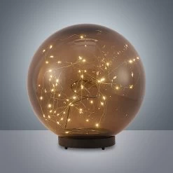 Lindby Tjelle LED-solcellelampe, Kugle, Ø 30 Cm -Viftebelysning Discountbutik lindby tjelle led solcellelampe kugle o 30 cm 3