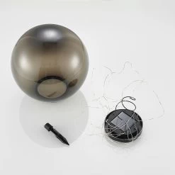 Lindby Tjelle LED-solcellelampe, Kugle, Ø 30 Cm -Viftebelysning Discountbutik lindby tjelle led solcellelampe kugle o 30 cm 8