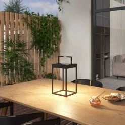 Lucande Lynzy LED-solcellelampe, Sort, 38,3 Cm -Viftebelysning Discountbutik lucande lynzy led solcellelampe sort 38 3 cm 2