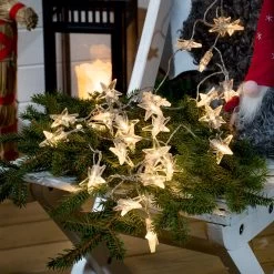 Lyskæden Stjerne, Udendørs LED, 40 Lys