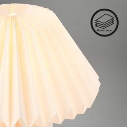 Origami Bordlampe Af Hvidt Papir, 27x26cm -Viftebelysning Discountbutik origami bordlampe af hvidt papir 27x26cm 5