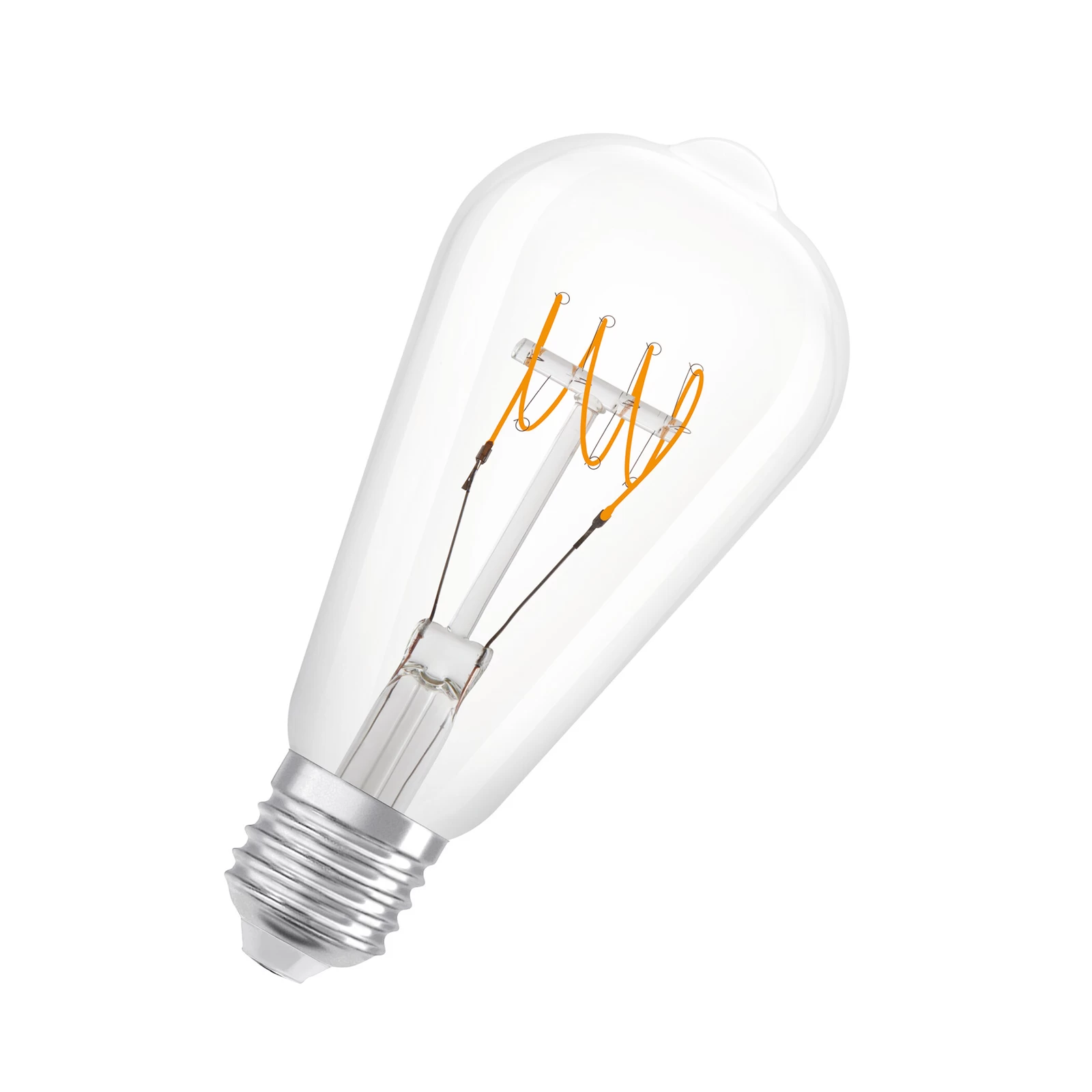 OSRAM Classic LED-rustikpære E27 4,8W 827 Klar Dim 3 OSRAM Classic LED-rustikpære E27 4,8W 827 Klar Dim