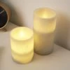 Pauleen Cozy Feather Candle LED-kerte, Sæt Med 2 -Viftebelysning Discountbutik pauleen cozy feather candle led kerte saet med 2