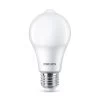 Philips LED-pære E27 A60 Sensor 8W 2.700K, Mat -Viftebelysning Discountbutik philips led paere e27 a60 sensor 8w 2 700k mat