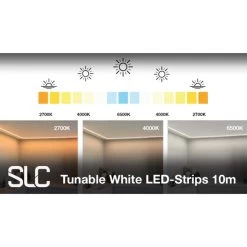 SLC LED-stripe Tunable White 827-865 10m 125W IP54 -Viftebelysning Discountbutik slc led stripe tunable white 827 865 10m 125w ip54 4