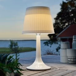 Konstsmide Soldreven LED Bordlampe Assisi Sitra, I Hvid