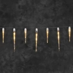 Stemningsfuld LED-lyskæde Istapper