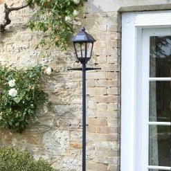 Victoriana 365 LED-lygtepæl Med Solcelle -Viftebelysning Discountbutik victoriana 365 led lygtepael med solcelle 3