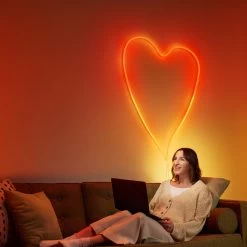 WiZ Neon Flex LED-stripe IP20 RGB 3m -Viftebelysning Discountbutik wiz neon flex led stripe ip20 rgb 3m 2